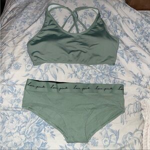 Sports Bra & Panty Set in Large NWOT Bundle includes Both